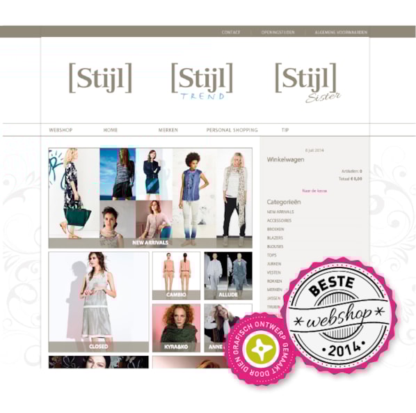 Beste Webshop 2014 - www.stijlbergen.nl